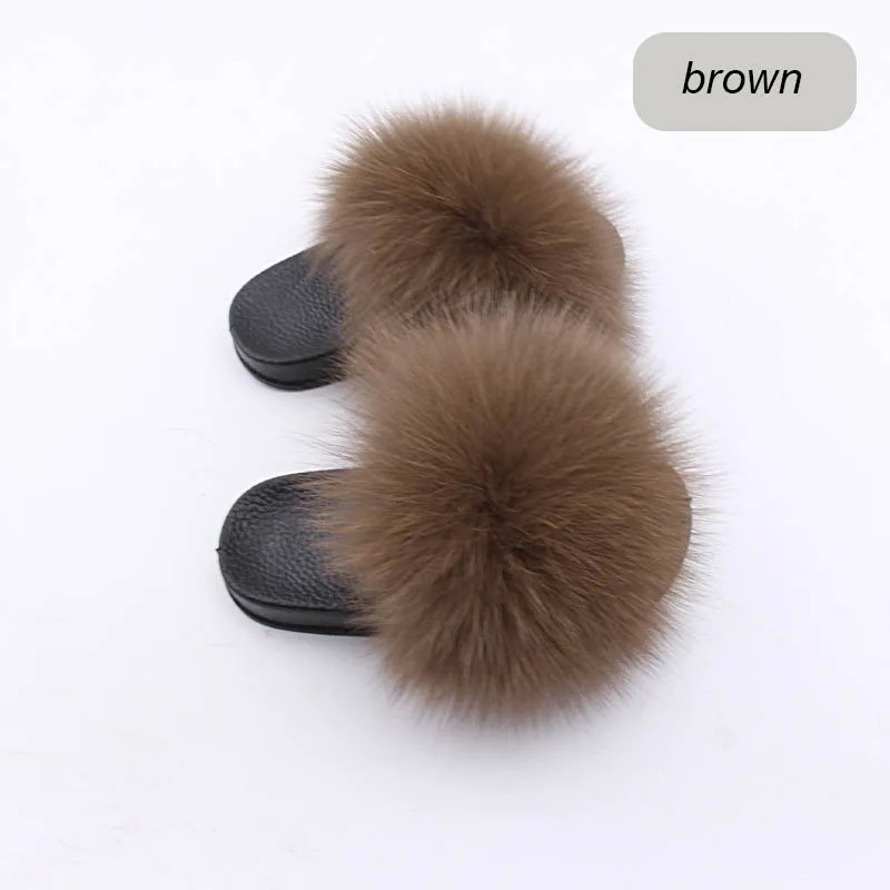 children slippers fox fur (10)