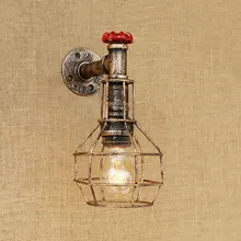 Bedroom study stair corridor bar club pub restaurant aisle cafe lamps bra wall sconce Vintage lamps retro loft water pipe lights tiffany glass butterfly club corridor wall light alloy bronze arms bedroom bedsides stair case wall sconce villa balcony lamps