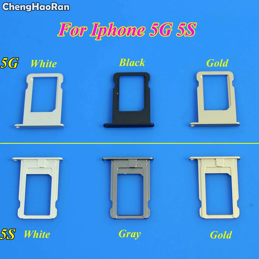 Chenghaoran 1piece Micro Sim Card Holder Tray Slot For Iphone 5 5g 5s Replacement Part Sim Card Holder Adapter Socket Sim Card Holder Micro Simtray Holders Aliexpress