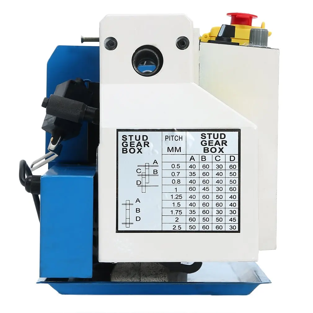 0618 мини токарный станок с аварийным выключателем правый левый вращение изменение скорости DIY токарный станок универсальный станок EU разъем