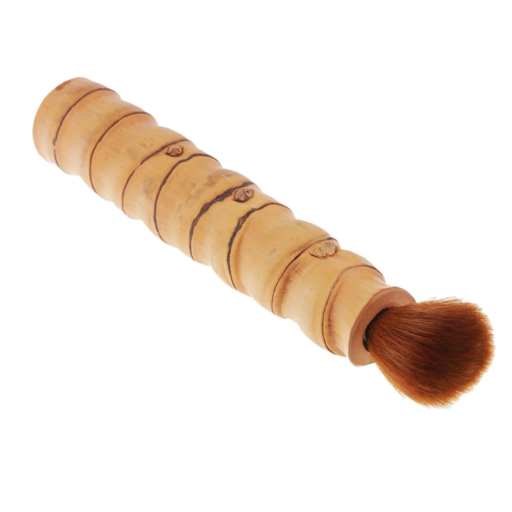 Bamboo Root Pen Brush Handmade Tea Brush Coffeepot Teapot Brush -18cm