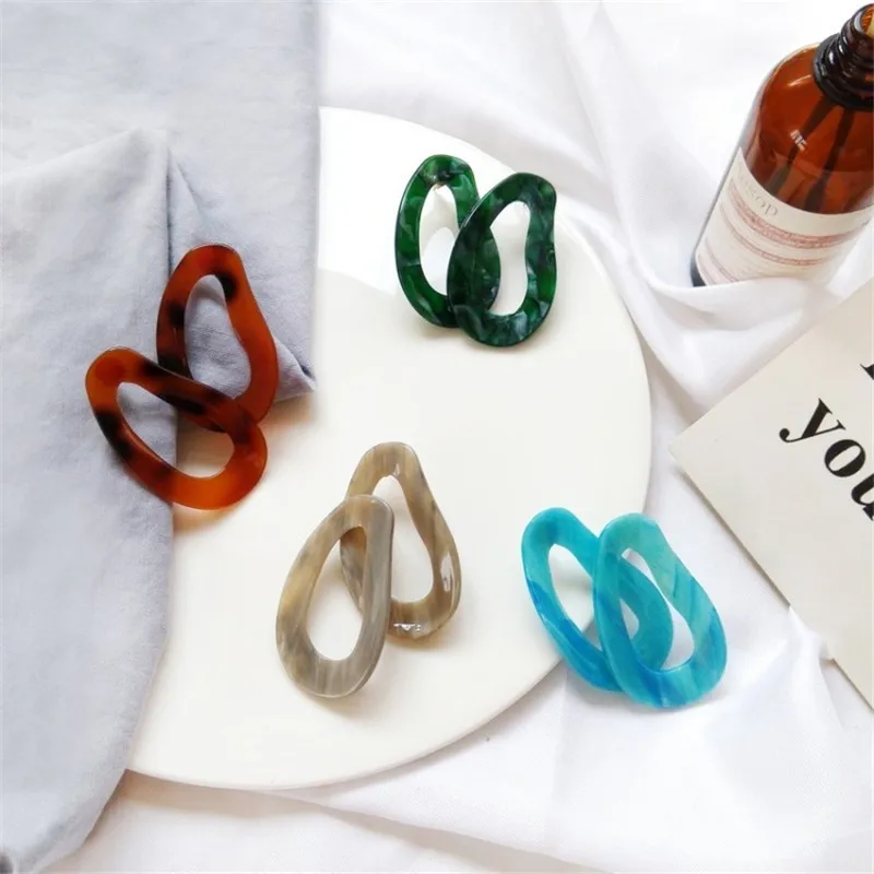

Geometric Earrings Acetic Acid Earrings Exaggerated Personality Temperament Female Wild Tide Jewelry