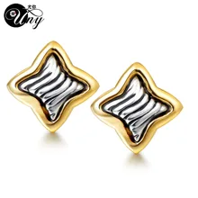 UNY бренд Post Star кабель провода Винтажные серьги-кольца, модные ювелирные украшения серьги дизайнер вдохновляющая серьга четыре угла звезды серьги