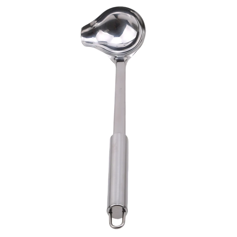 Hot Sale Stainless Steel Duck Mouth Shaped Spoon Tableware Scoop Ladle Cooking Tool Long Handle Hanging Pot Soup | Дом и сад