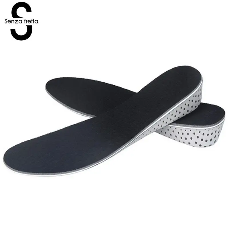 

Senza Fretta Height Increasing Insoles Men Women EVA Breathable Comfortable Insoles Shoe Accessories Black Color Insoles TH0201