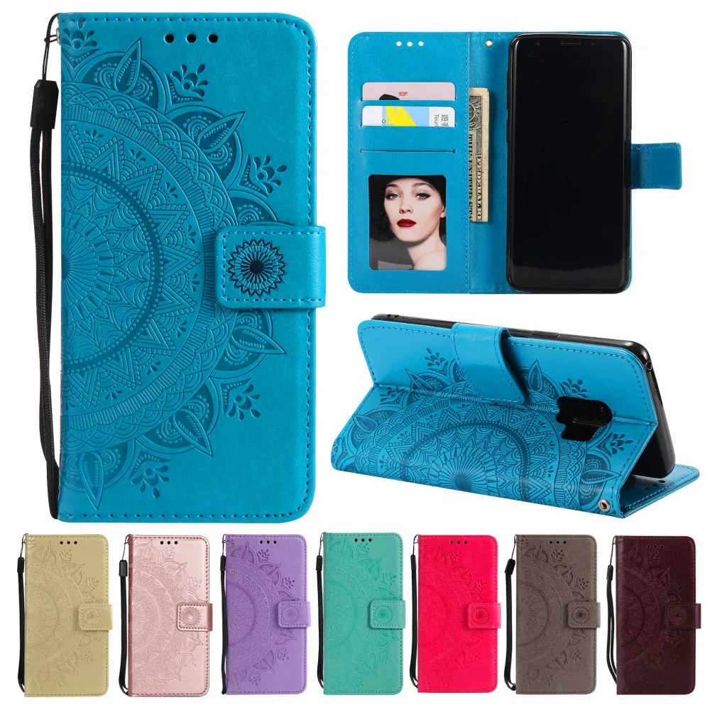 

S8 S9 Plus S3 S4 S5 Mini S6 S7 Edge Flip Leather Wallet Cover Case For Samsung Galaxy Note 3 Note 4 Note 8 G360 G530 Phone Case