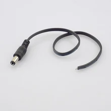 10pcs DC Power Cable DC Male Adaptor Power Supply Plug 2.1×5.5mm Jack Cable for CCTV Camera Security System