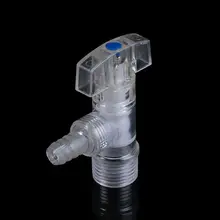 Пластиковая 1/" наружная резьба PC Мягкая водопроводная труба садовый оросительный соединитель прозрачный кран треугольный клапан