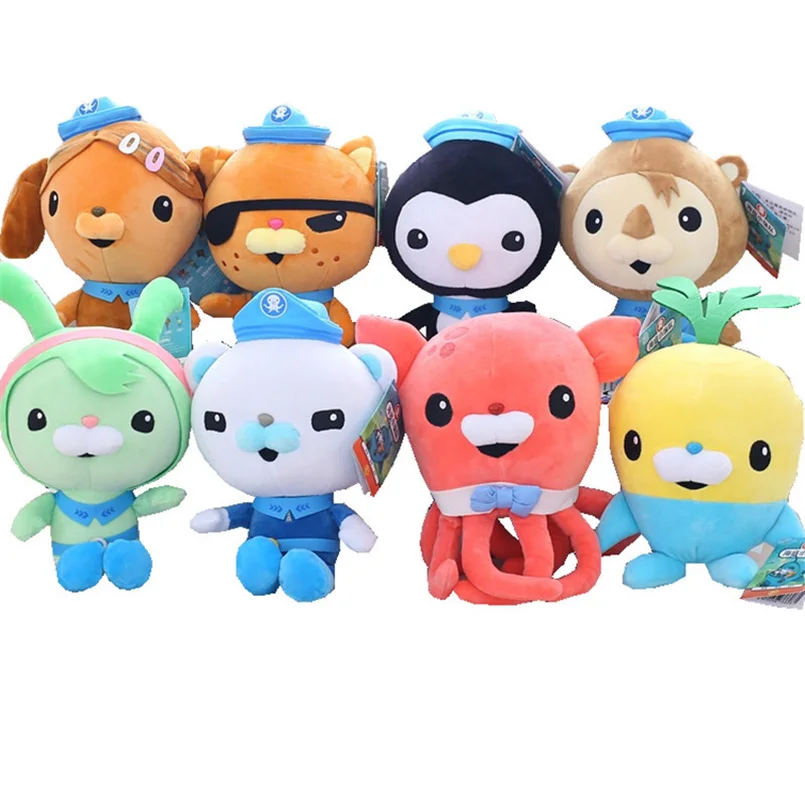 

25cm Octonauts Plush Toys Captain Barnacles Kwazii Peso Shellington Dashi Stuffed Toys Dolls Action Figure Soft Kids Toy Gifts