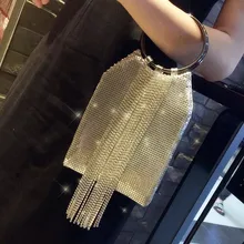 Дизайн, роскошная женская сумочка с бриллиантами и кисточками, расшитая блестками, мини-сумка для женщин, шикарные вечерние сумочки, сумка для мобильного телефона, сумка-мессенджер