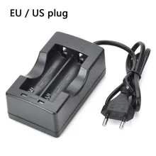 EU US Plug Dual Slot 18650 зарядное устройство литиевая батарея зарядное устройство для фонарика 18650 литий-ионных батарей 18650 зарядное устройство