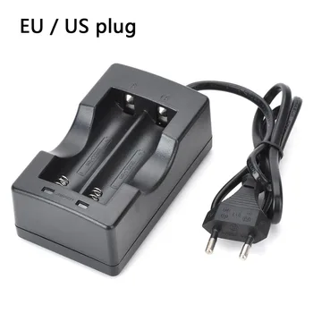 

EU US Plug Dual Slot 18650 Battery Charger Lithium Battery Charger for Flashlight 18650 Li-ion Batteries 18650 Charger