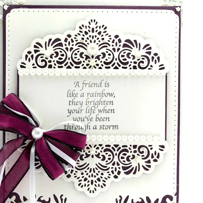 

Lace Corner Metal Cutting Dies new 2018 Scrapbooking Border Dies Cut for diy photo album art card craft