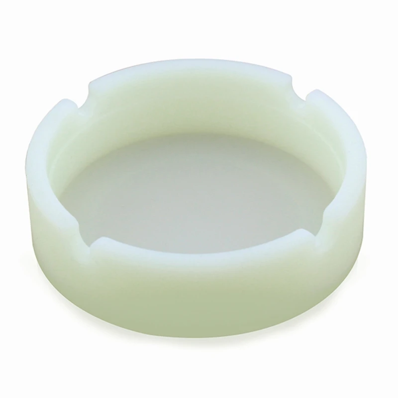 Luminous Silicone Gel Ashtray Light Circular Ashtray New Fluorescent Smoke Convenient Cigarette Case Drop Creative Ashtrays