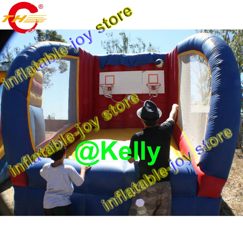 free air shipping inflatable basketball hoop game, durable inflatable basketball shooting game