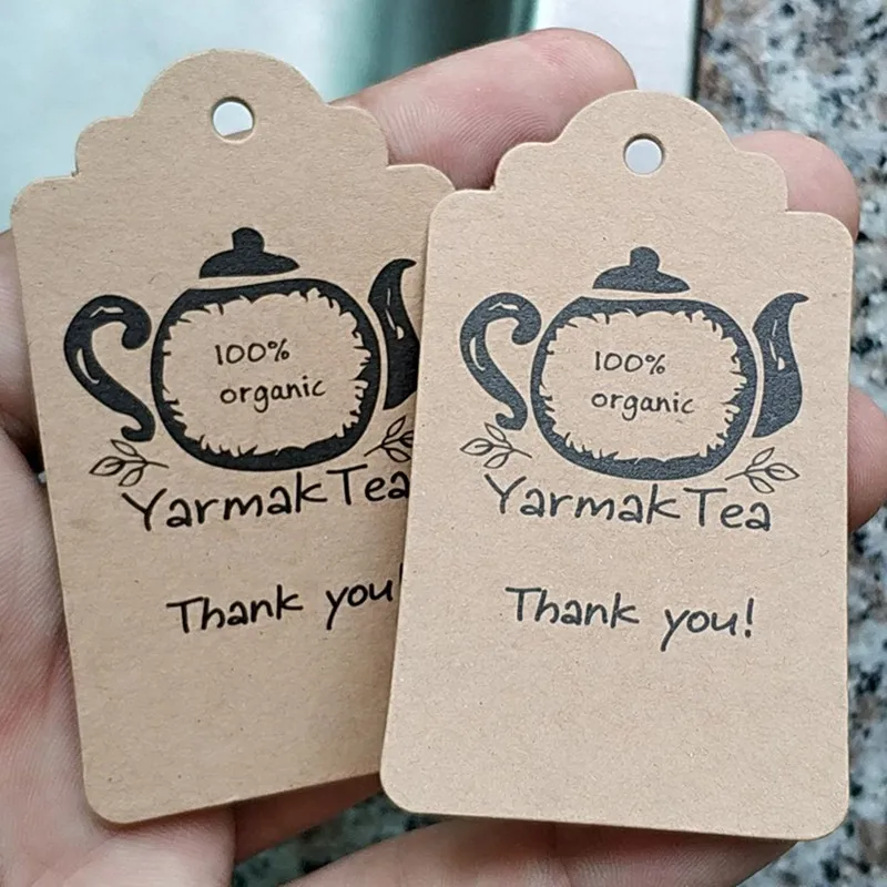 Fashion//Retail Display Tags Strung Black Tags 70mm x 40mm with Black Strings