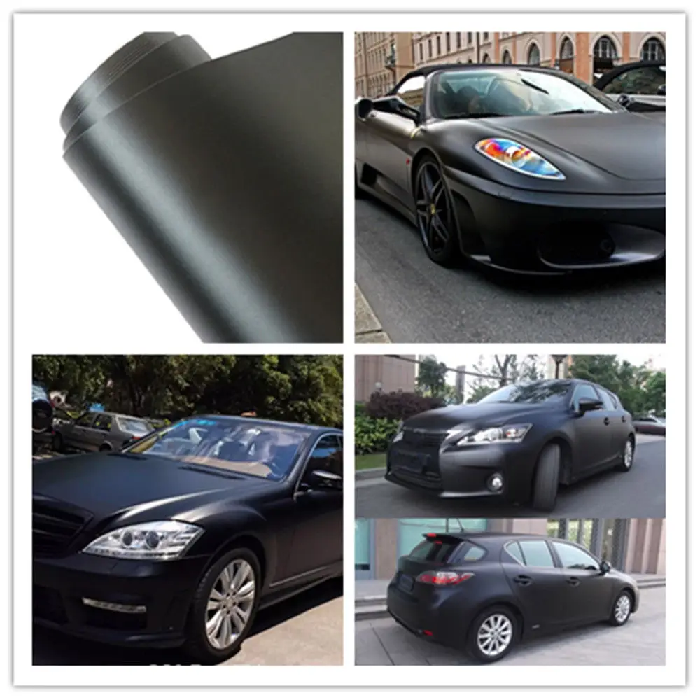 

152cmX100cm Car Styling Matt Car Wrap Vinyl Film Sheet Bubble Free Air Release Motorcycle Automobiles Car Stickers Decal
