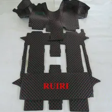 Высокое качество! Полный комплект автомобильных ковриков+ коврик в багажник для Volkswagen Multivan T6- 7 мест водонепроницаемые прочные автомобильные ковры