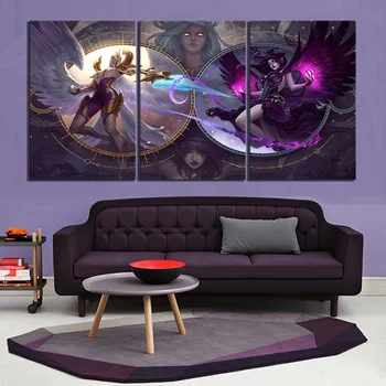 

3 Piece LOL Games Art Print Canvas Paintings League of Legends Poster Pictures Decorative Paintings Wall Art for Home Decor
