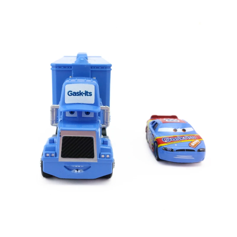 Disney Pixar Cars Mack Uncle & No.80 Gask Its Hauler Diecast Toy Car Loose 1:55 совершенно новый в наличии и