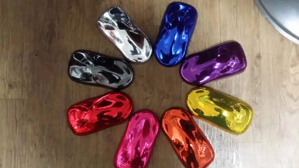 

Top quality Stretchable Chrome Vinyl Wrap Film Air Bubble Free Vehicle wrapping blue black red pink blue Covers 1.52*20M/Roll