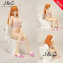 Free Shipping 20CM Japanese Anime sexy girls anime figures sex figure doll Sit toilet For Gift and Collection