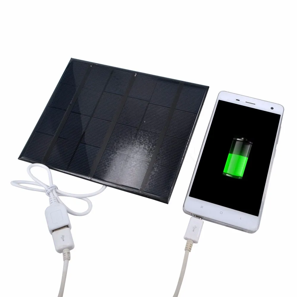 6V 3.5W Solar Power Panel Charger USB Portable Solar Charger Device