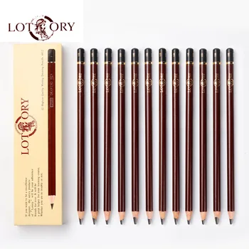 

12 Pcs/Box Artist Soft Pastel Pencils Crayon Charcoal Pencils Artiste Wooden Non toxic Pencil for Sketching Drawing