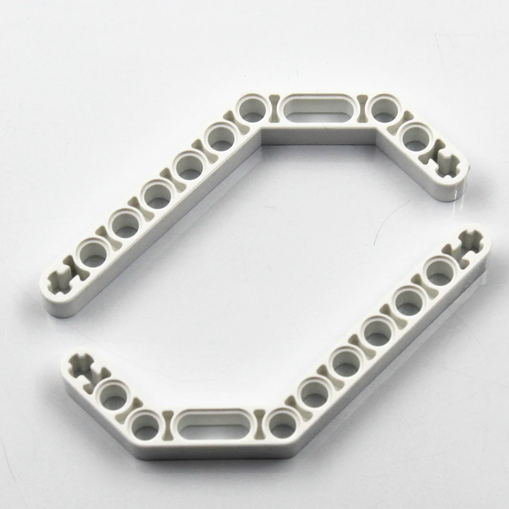 Self-Locking Bricks - MOC Building Blocks 10PCS DOUBLE ANGULAR BEAM 3X7 45 degree Angle compatible with Lego NOC4268653