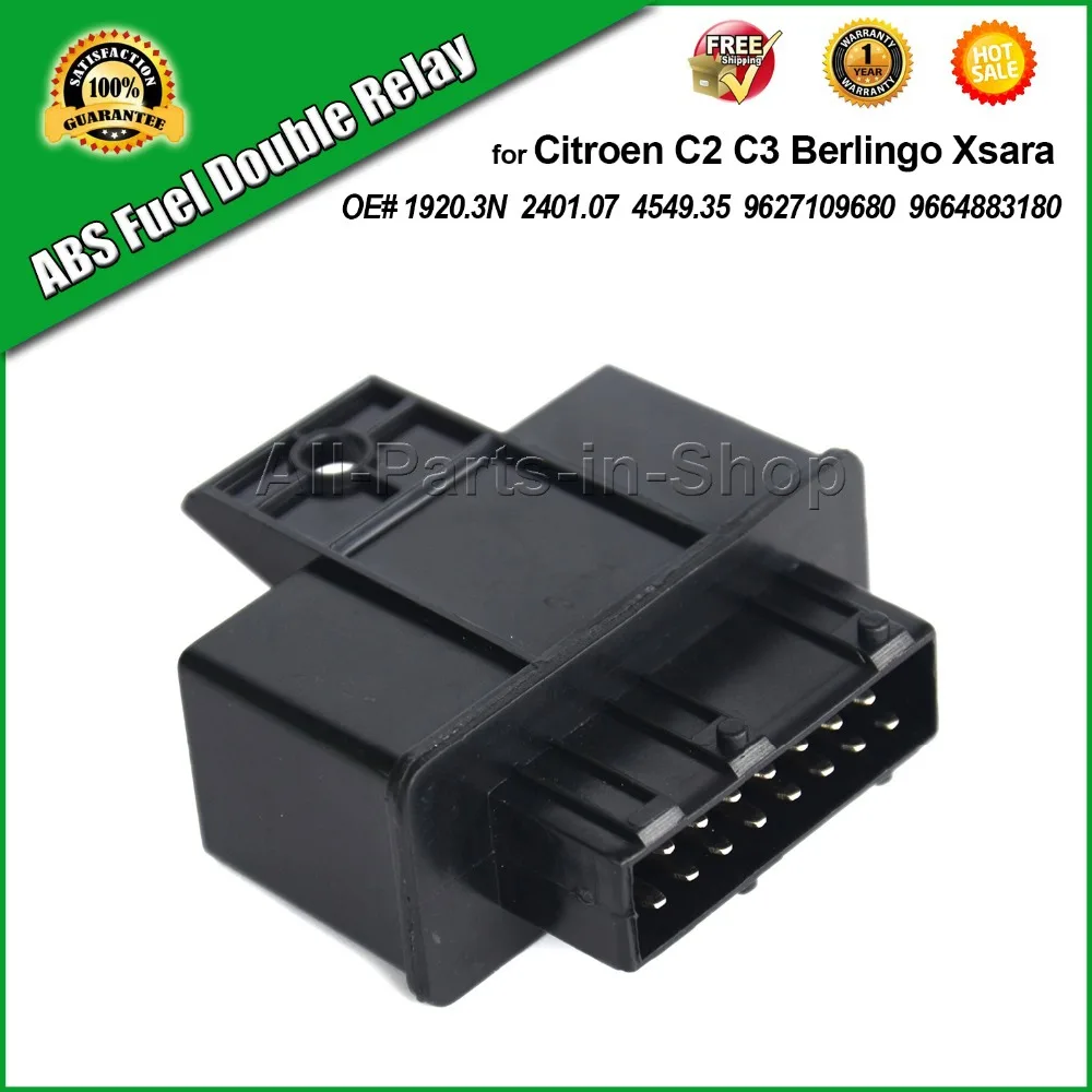 ABS Fuel Double Relay for Citroen C2 C3 C4 Berling Xsara OE#19203N, 240107, 454935, 9627109680, 9664883180-in Valves & Parts from Automobiles & Motorcycles ...