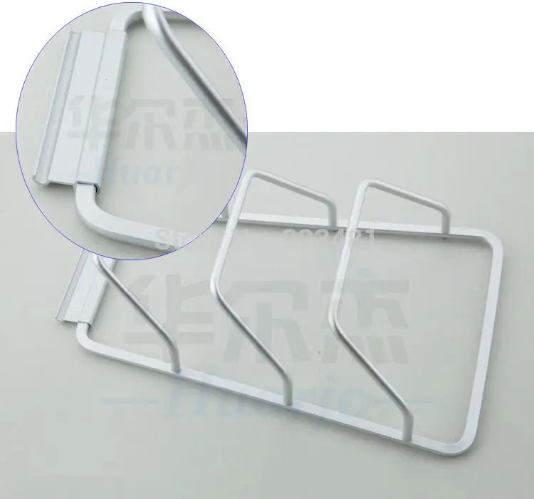 Aluminium Kitchen Organizer Wall Mounted Kitchen Rack for Dish and Pot lid cover plate holder Storage Shelf Rack accessories