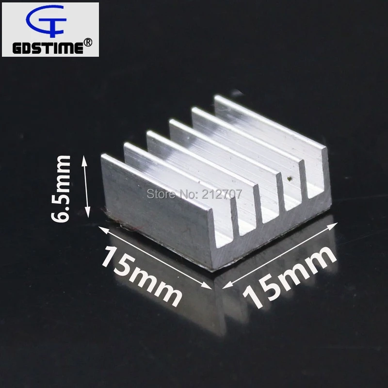 60 шт. gdstime 15x15x6.5 мм Алюминий охлаждения Чипсет радиатор Оперативная память Радиатор Cooler