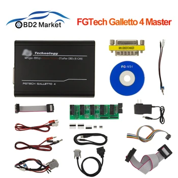 

Fgtech Galletto 4 Master V54 FG Tech ECU Programmer Unlock Version FGTech BS Add BDM Function OBD2 KCAN ecu Chip Tuning tool