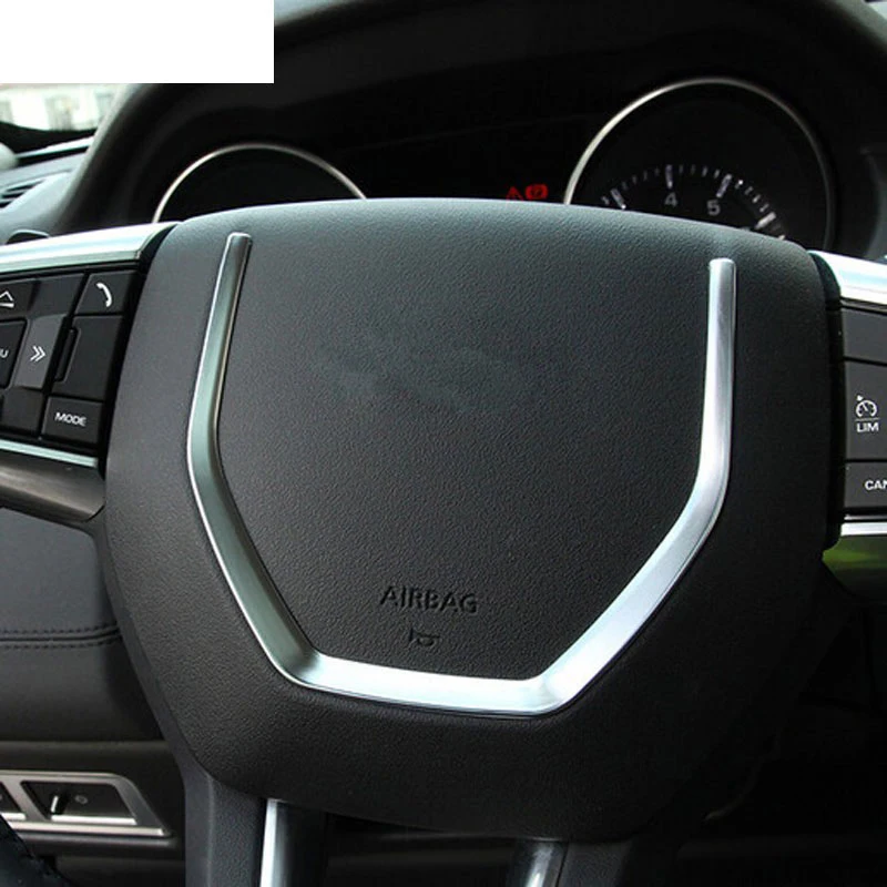 

For Land Rover Discovery Sport ABS Chrome Steering Wheel Sequins Cover Trim Stickers Car Accessories 2015 2016 2017