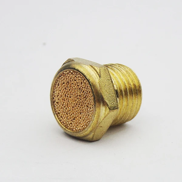 Free Shipping Brass Exhaust Muffler Pneumatic Plugs Silencer Fitting