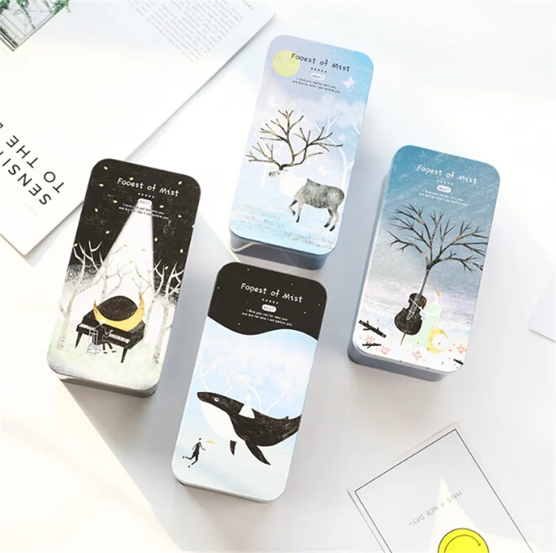 

Pencil Case Pen Box Gift box Candy Storage Box Wedding Favor Tin Box Cable Organizer Desktop Container New Year Gift For Kids