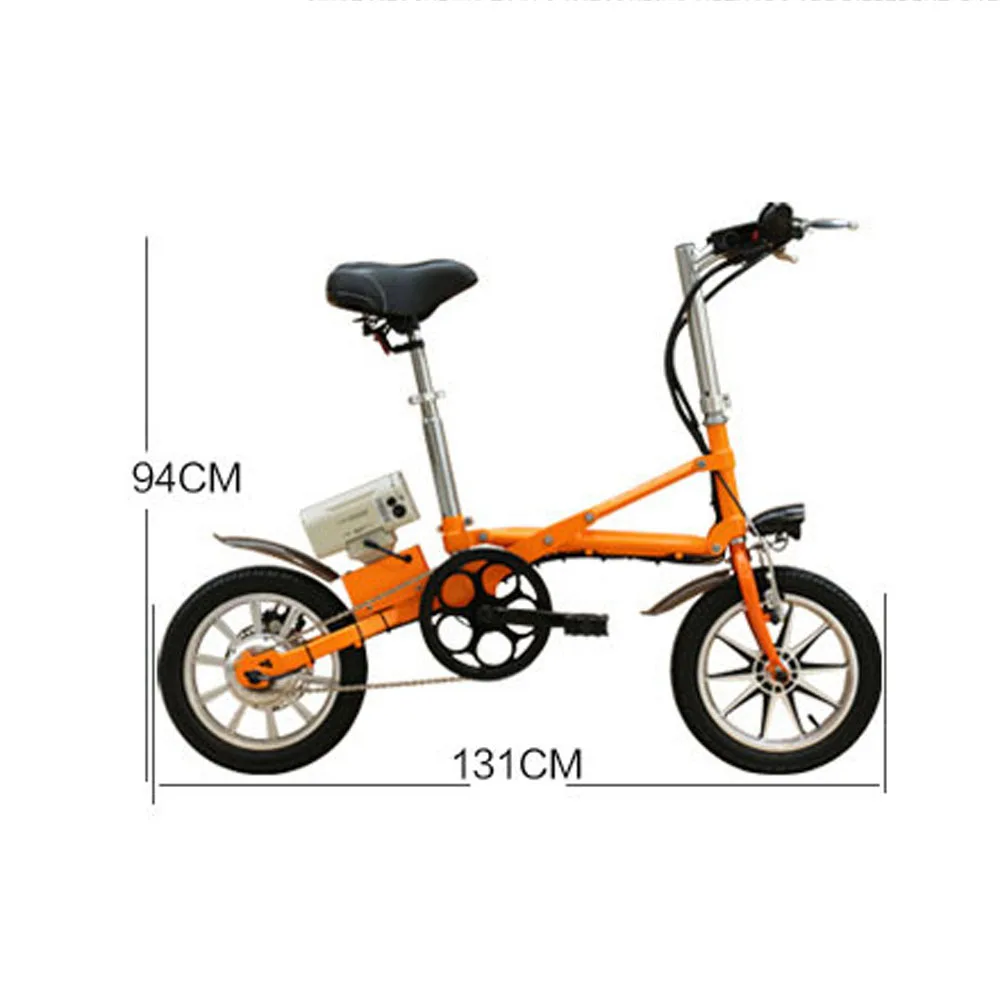 Clearance 14 inch electric bicycle 8AH Panasonic lithium battery detachable X folding mini e bike 36v 250W brushless motor 0