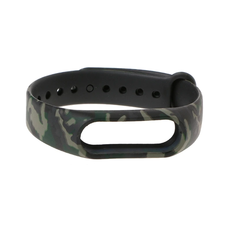 

OOTDTY Camouflage TPU Wristband Bracelet Strap Replacement For Xiaomi MI Band 2 Smart Watch-M30