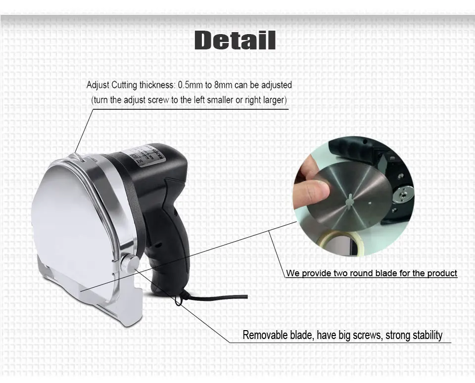 ITOP 6 шт./лот Электрический для дёнер-кебаба слайсер для устройство для приготовления шаурмы, нож для кебаба, слайсер для кебаба, Gyros нож, гироскоп резак кухонные инструменты