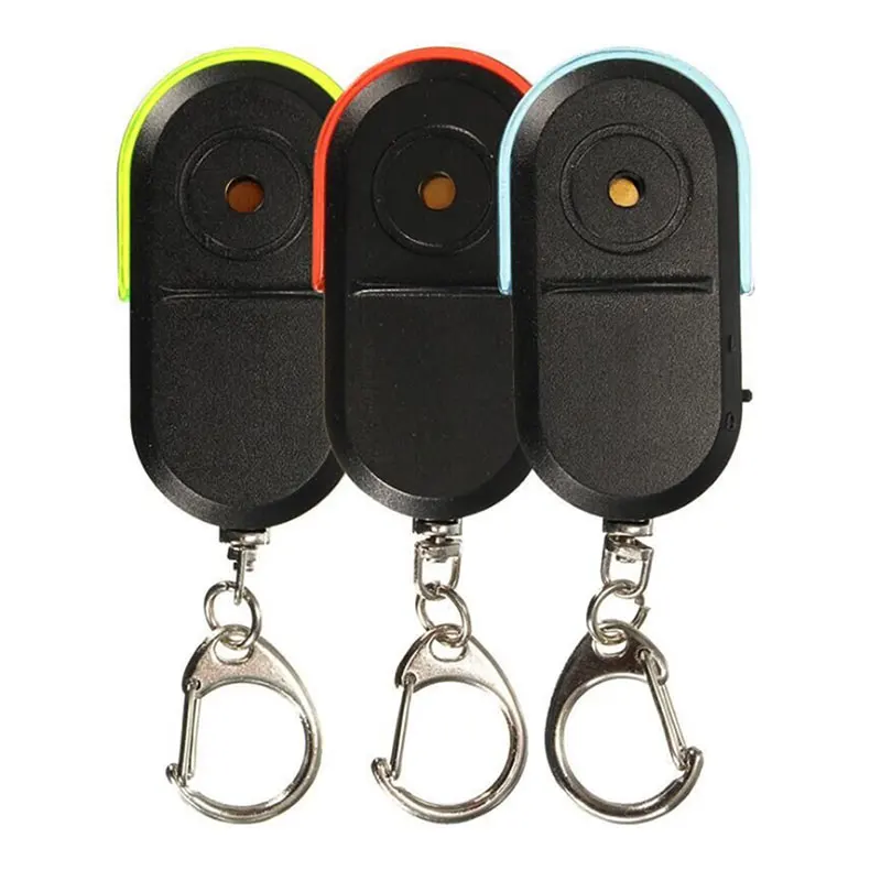 

Whistle Sound LED Light Anti-Lost Alarm Key Finder Locator Keychain Device SL@88