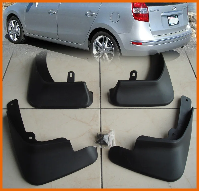 Accessories 4PCS FIT FOR HYUNDAI ELANTRA TOURING MUD FLAP SPLASH GUARDS
