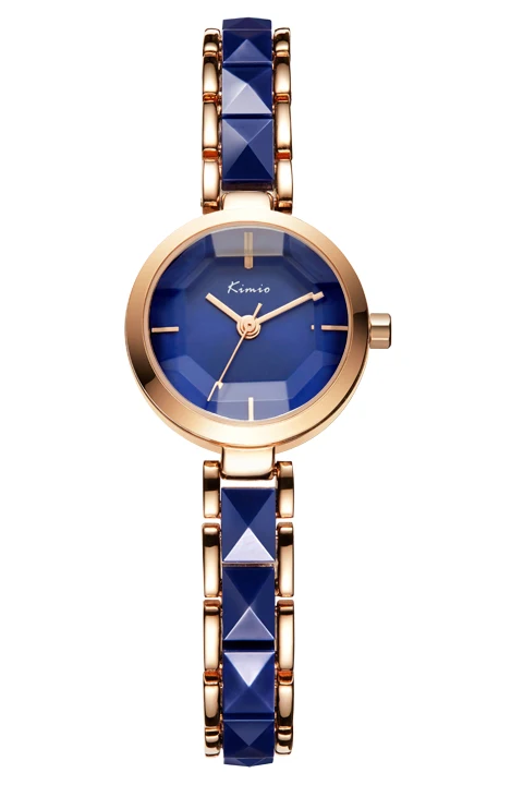 KIMIO женские кварцевые часы с зеркальной поверхностью, имитация керамического ремешка, женские часы-браслет, Топ бренд Horloge
