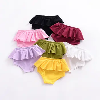 

Pudcoco 2018 New Infant Baby Girl Panties Shorts Newborn Kids Ruffle Bloomer Briefs Solid Color
