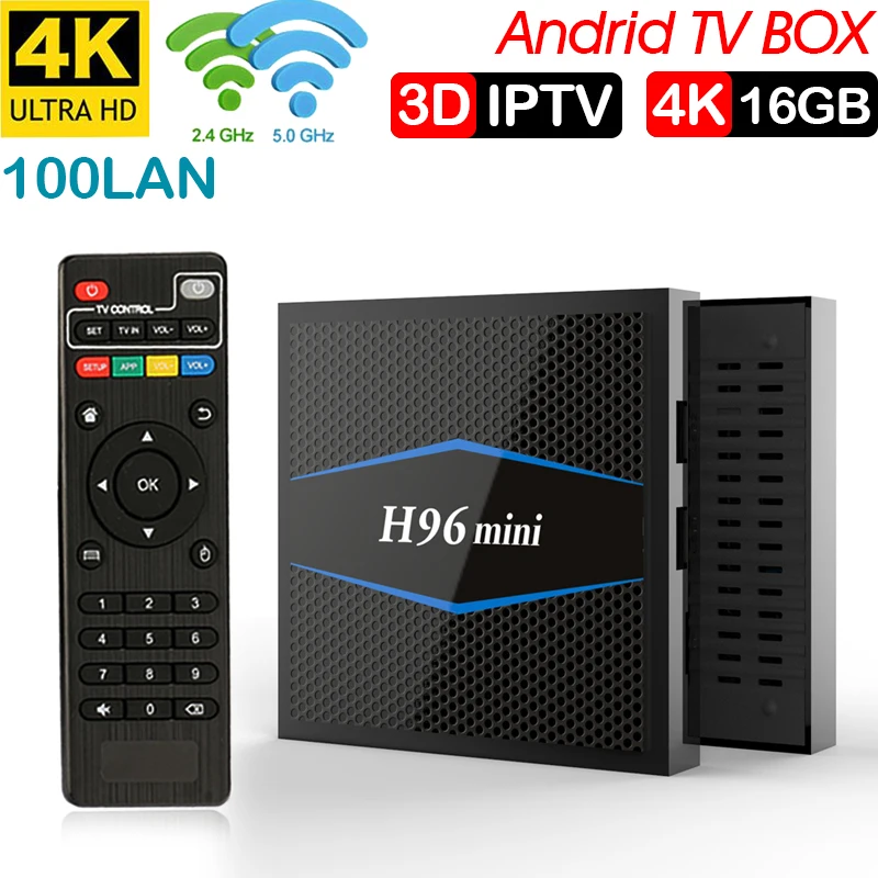 

Xinways H96mini android 7.1 tv box Amiogic s905w smart tv box 2GB RAM 16GB ROM Quad core 64 bit Support 4k hd BT4.0