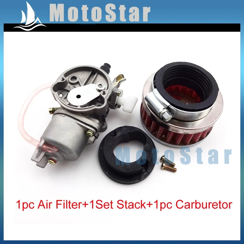 Stack per 2 Stroke 47cc 49cc Parti di Motore Moto Bambini ATV Quad Dirt Pocket Bicicletta Minimoto SYUN Filtro Carburatore Carb Carby Rosso Air