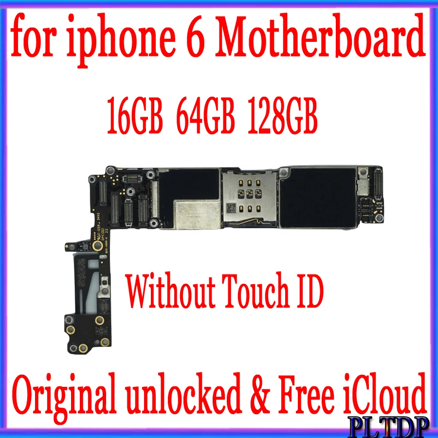 

For iPhone 6 Tested Good Working Original Factory Unlocked Motherboard for iPhone 6 4.7inch mainboard Without / No Touch ID