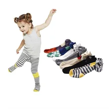 Cartoon Cotton Tights Baby Girls Boys Toddler Pantyhose Kids Striped Infant Tights Autumn Winter Pantyhose