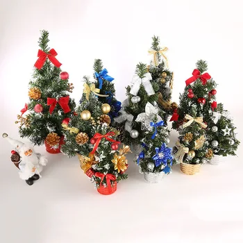 

15cm-40cm Mini Christmas Trees Xmas Decorations A Small Pine Tree Placed In The Desktop Christmas Festival Home Ornaments