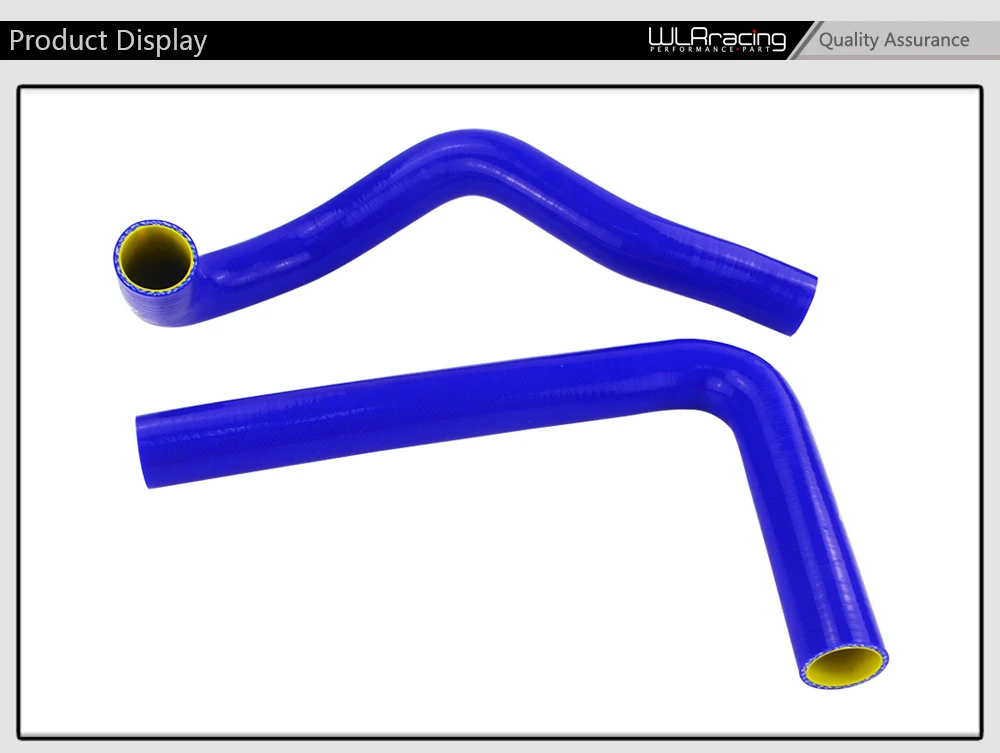 WLR RACING-синий и желтый силиконовый шланг радиатора для TOYOTA Супра JZA80 2JZ GTE TURBO NON VVTI 93-98 с логотип pqy LX2001T-QY