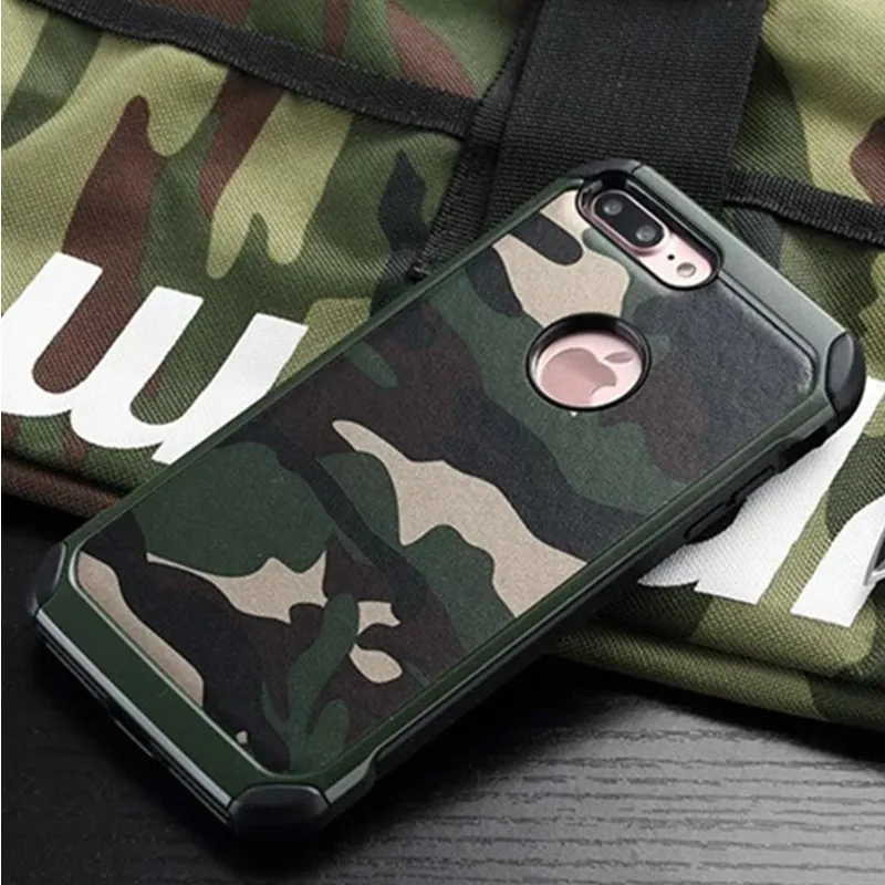 Защитный камуфляжный чехол с камуфляжным рисунком для iPhone X XR XS Max 7 8 Plus 6 6s 5 5S SE